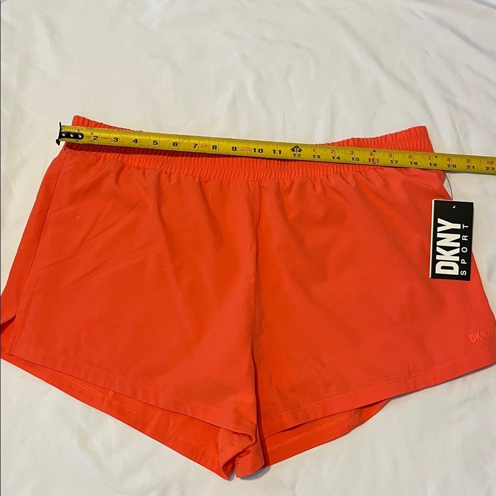 DKNY Sport Vibrant Orange Shorts - Picture 3 of 9